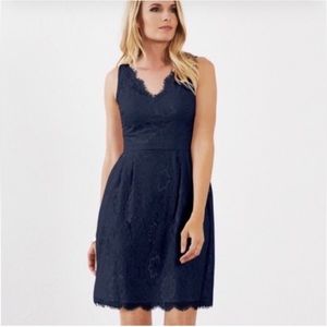 Weddington Way navy blue lace
bridesmaid dress 10
